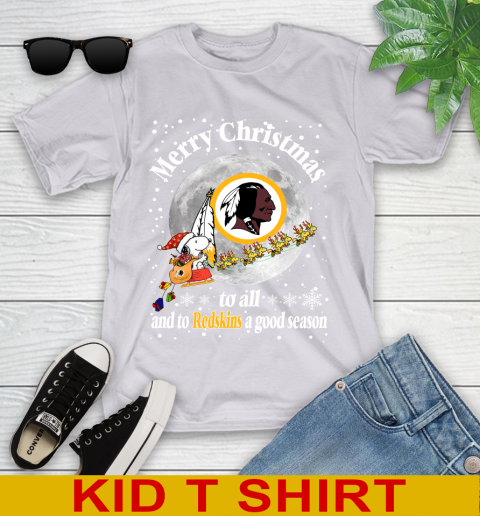 Washington Redskins Merry Christmas To All And To Redskins A Good Season NFL Football Sports Youth T-Shirt 4