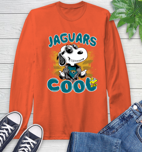 NFL Football Jacksonville Jaguars Cool Snoopy Shirt Long Sleeve T-Shirt 4