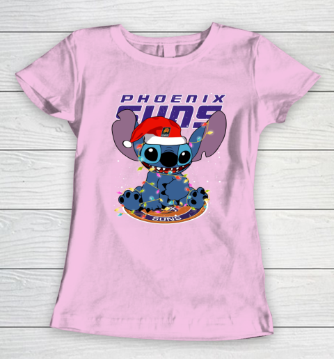 Phoenix Suns NBA noel stitch Basketball Christmas Women's T-Shirt 6