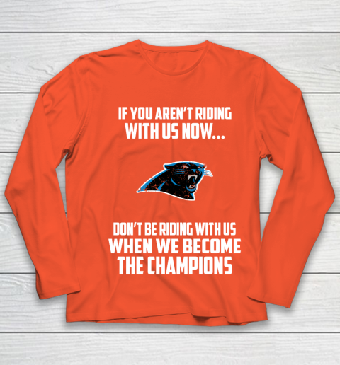 NFL Carolina Panthers Football We Become The Champions Youth Long Sleeve 3
