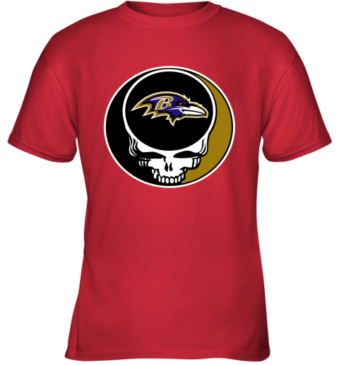 NFL Baltimore Ravens Grateful Dead Rock Band Football Sports - Rookbrand