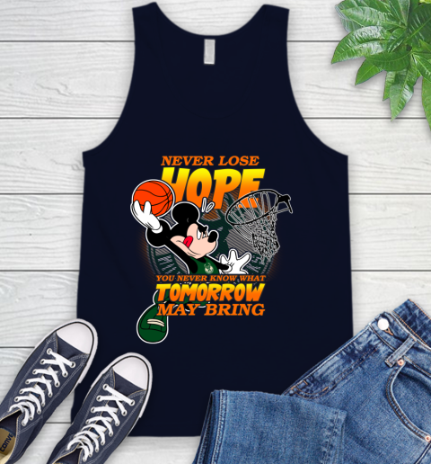 Milwaukee Bucks NBA Basketball Mickey Disney Never Lose Hope Tank Top 2