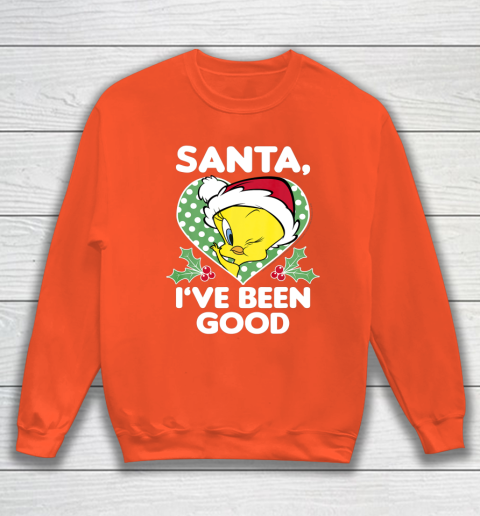 Looney Tunes Christmas Tweety Bird Santa I ve Been Good Sweatshirt 3
