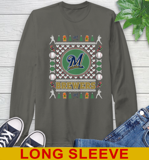 Milwaukee Brewers Merry Christmas MLB Baseball Loyal Fan Long Sleeve T-Shirt 10