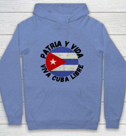 Patria Y Vida Viva Cuba Libre SOS CUba Free Cuba Youth Hoodie 7