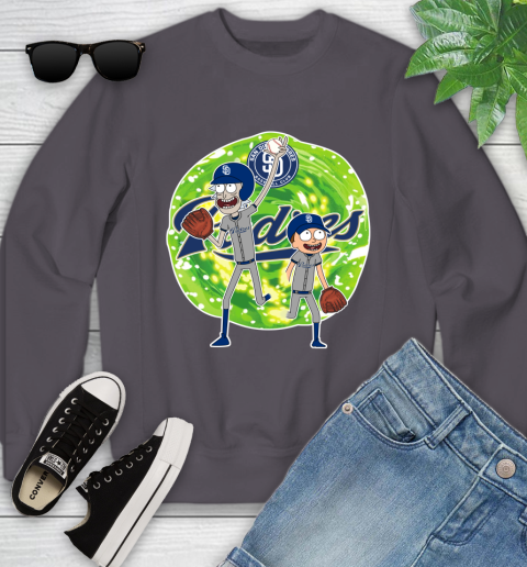 MLB San Diego Padres Rick And Morty Baseball Sports Youth Sweatshirt 6