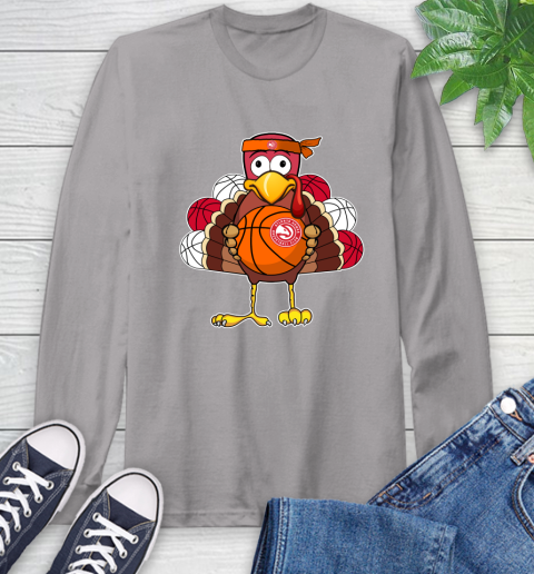 Atlanta Hawks Turkey thanksgiving day Long Sleeve T-Shirt 6