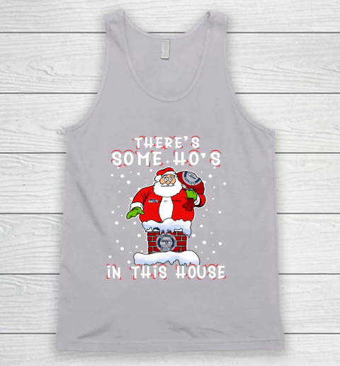 Seattle Seahawks Christmas There Is Some Hos In This House Santa Stuck In The Chimney NFL Tank Top 3