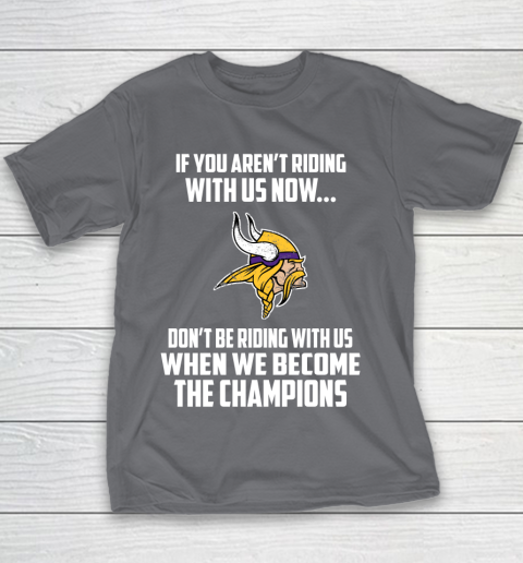 NFL Minnesota Vikings Football We Become The Champions Youth T-Shirt 5