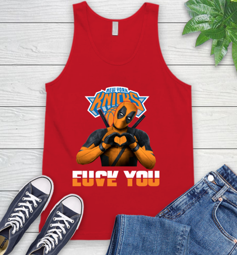 NBA New York Knicks Deadpool Love You Fuck You Basketball Sports Tank Top 5