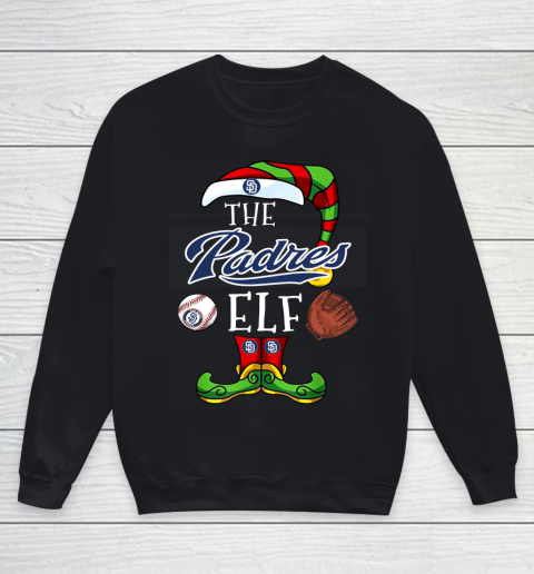 San Diego Padres Christmas ELF Funny MLB Youth Sweatshirt