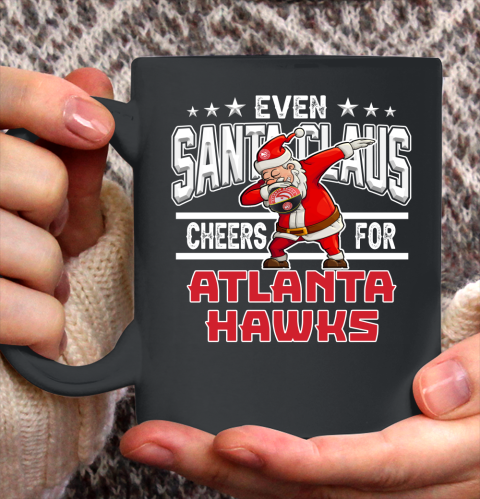 Atlanta Hawks Even Santa Claus Cheers For Christmas NBA Ceramic Mug 11oz