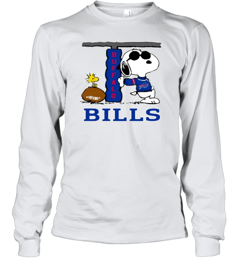 The Buffalo Bills Joe Cool And Woodstock Snoopy Mashup Youth Sweatshirt 