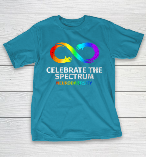 Neurodiversity Celebrate Spectrum Infinity Autism Awareness T-Shirt 7