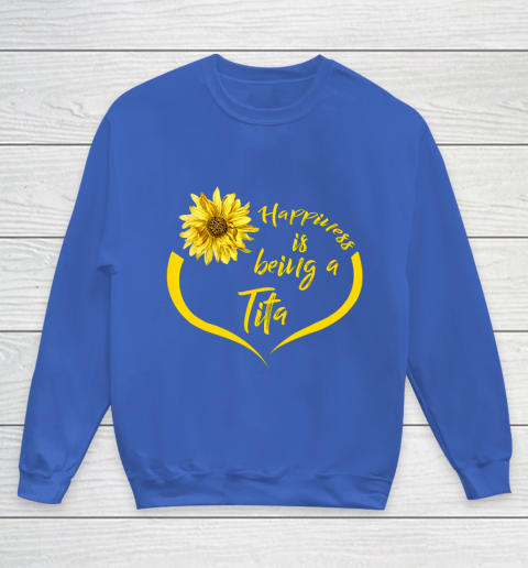 Womens Tita Gift Happiness Is Being A Tita Youth Sweatshirt 6