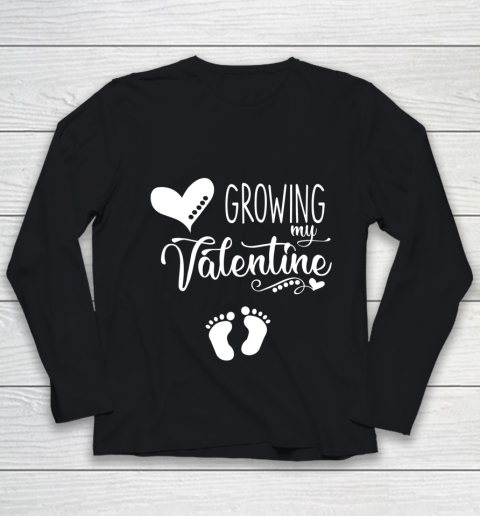 Growing my Valentine Tshirt for Wife Youth Long Sleeve