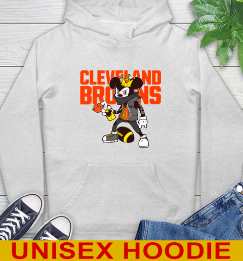 Cleveland Browns NFL Football Mickey Peace Sign Sports Hoodie