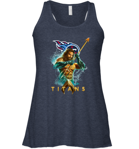 NFL Tennessee Titans Aquaman DC Football Sports 0PICnj5BNZs flowy tank 32 95 151514 front heather navy
