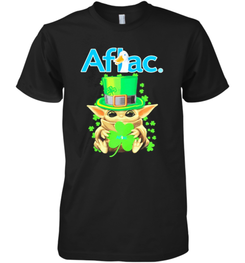 Aflac Baby Yoda St.Patricks Day Premium Men's T-Shirt
