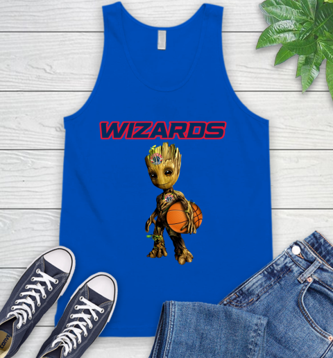 Washington Wizards NBA Basketball Groot Marvel Guardians Of The Galaxy Tank Top 5