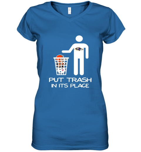 Baltimore Ravens Put Trash In Its Place Funny T-Shirt - T-shirts