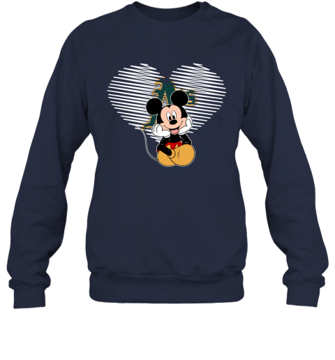 MLB Oakland Athletics The Heart Mickey Mouse Disney Baseball T Shirt o8n3vUWt1r3 sweatshirt 35 95 151514 front navy