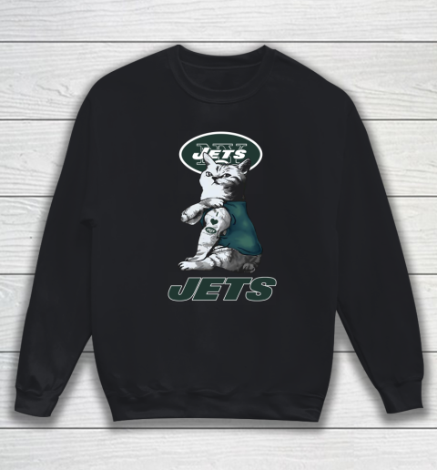 NFL Football My Cat Loves New York Jets Sweatshirt
