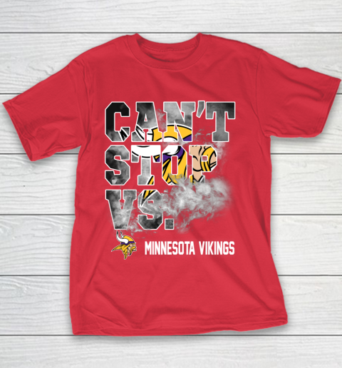 NFL Minnesota Vikings Can't Stop Vs Youth T-Shirt 7