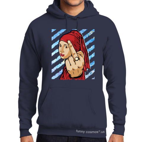 Air Jordan 5 Red Suede Matching Sneaker Tshirt The Girl With THe Pearl Earing Middle Finger Red Jordan Tshirt