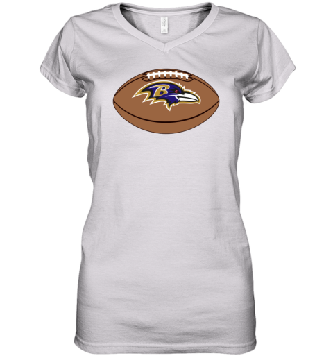 Baltimore Ravens Ball Women's V-Neck T-Shirt