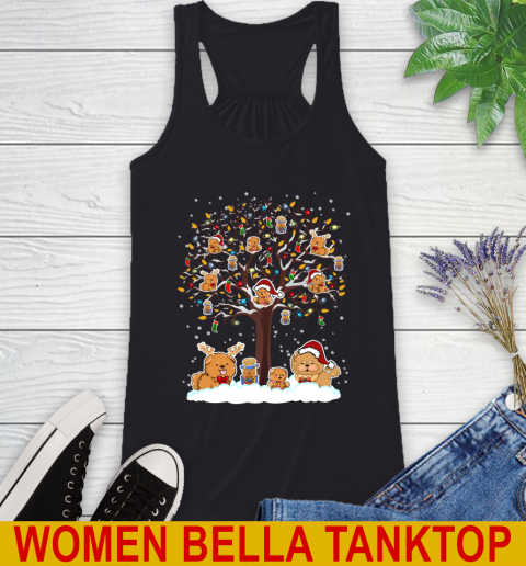 Chow Chow dog pet lover light christmas tree shirt 37