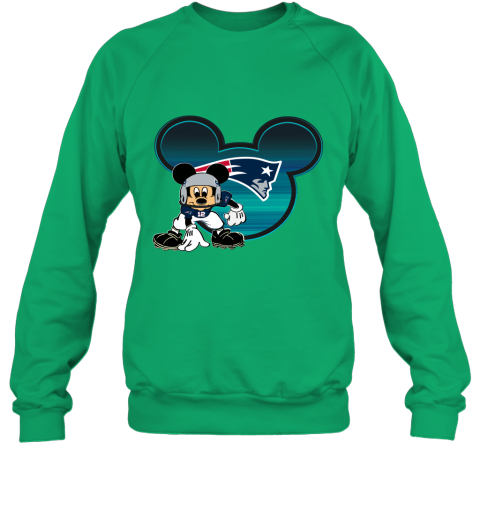 NFL New England Patriots Mickey Mouse Disney Football T Shirt 3CxYmYZDMIS sweatshirt 35 95 151514 front irish green