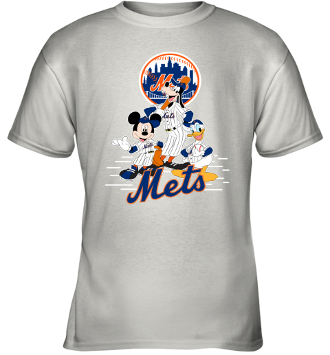 New York Mets Mickey Donald And Goofy Baseball Youth T-Shirt