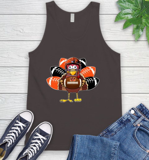 Cincinnati Bengals Turkey Thanksgiving Day Tank Top 7