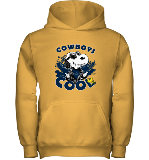 hflu dallas cowboys snoopy joe cool were awesome shirt youth hoodie 43 front gold