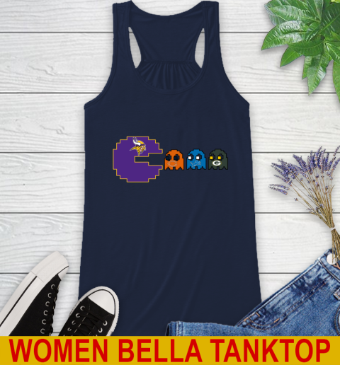 Minnesota Vikings NFL Football Pac Man Champion Racerback Tank 11