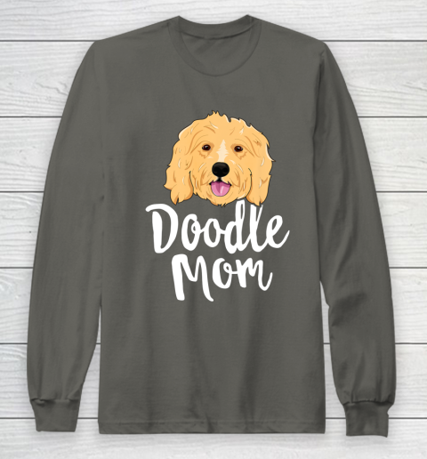 Dog Mom Shirt Doodle Mom T Shirt Women Goldendoodle Dog Puppy Mother Long Sleeve T-Shirt 5