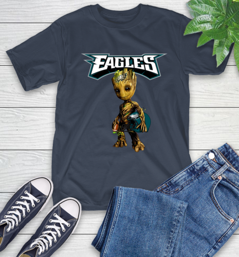 Philadelphia Eagles NFL Football Groot Marvel Guardians Of The Galaxy T-Shirt 4