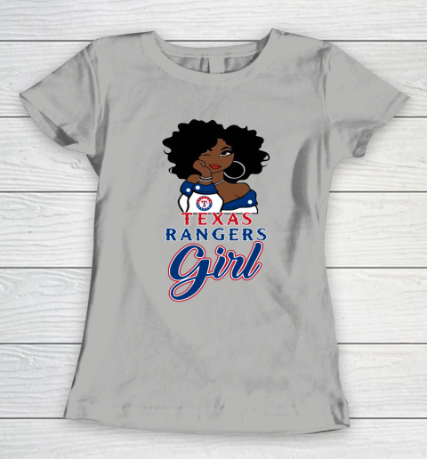 Texas Rangerss Girl MLB Women's T-Shirt 11