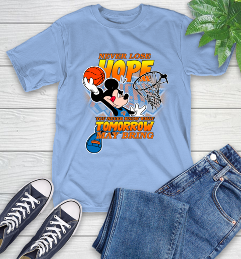 New York Knicks NBA Basketball Mickey Disney Never Lose Hope T-Shirt 12