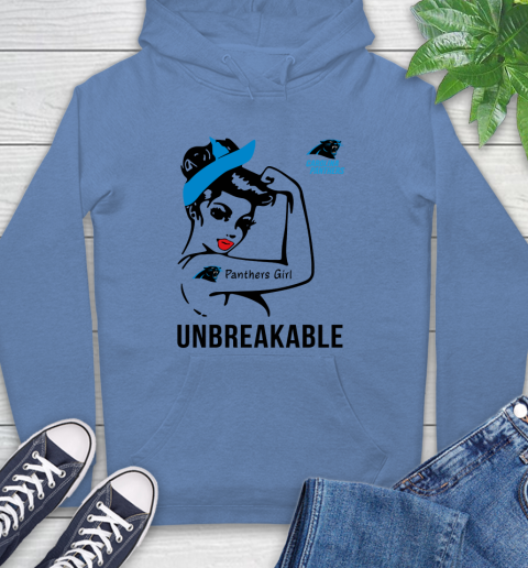 NFL Carolina Panthers Girl Unbreakable Football Sports Hoodie 9