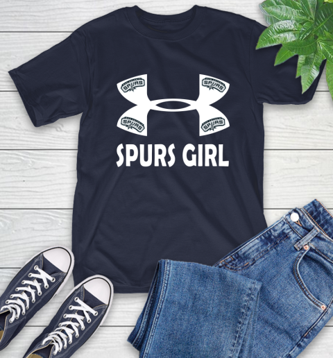 NBA San Antonio Spurs Girl Under Armour Basketball Sports T-Shirt 3