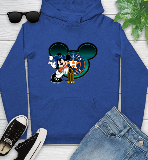 MLB Houston Astros The Commissioner's Trophy Mickey Mouse Disney Youth Hoodie 9
