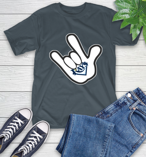 Tampa Bay Rays MLB Baseball Mickey Rock Hand Disney T-Shirt 9