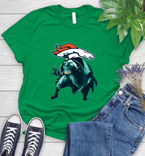 NFL Batman Football Sports Denver Broncos Women's T-Shirt 6