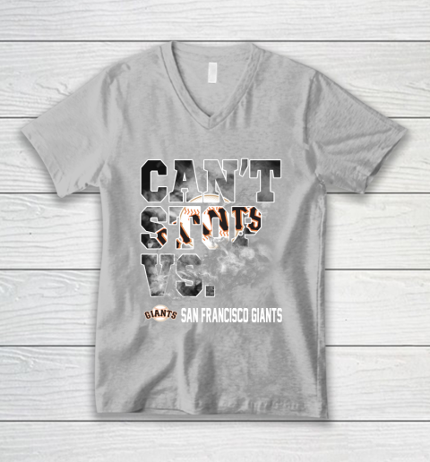 MLB San Francisco Giants Baseball Can't Stop Vs Giants V-Neck T-Shirt 3
