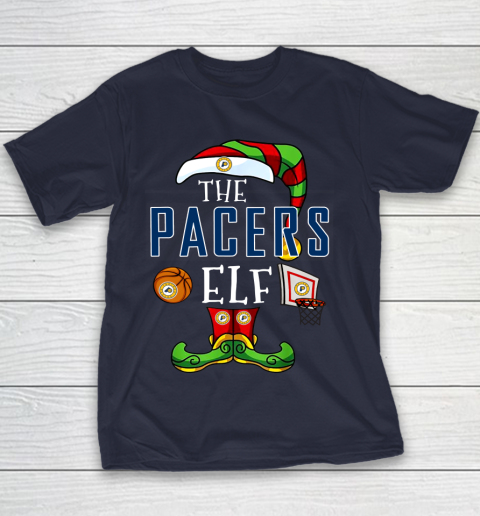 Indiana Pacers Christmas ELF Funny NBA Youth T-Shirt - Image 3