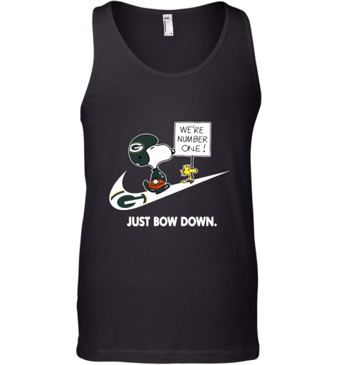 Green Bay Packers Are Number One – Just Bow Down Snoopy Tank Top