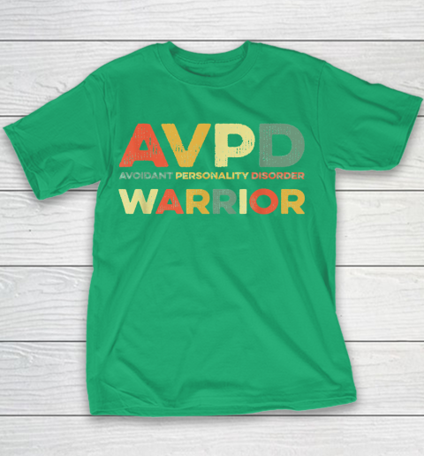 Autism Awareness Avoidant Personality Disorder Warrior AVPD Awareness Social Youth T-Shirt 3