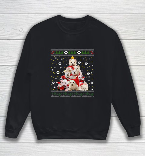Funny Westie Ugly Christmas Tree Sweater Dog Lovers Gift Sweatshirt